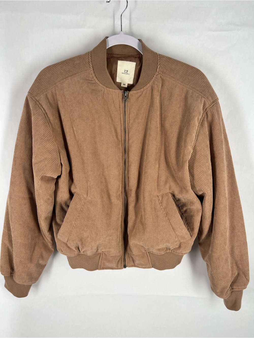 Thread & Supply Camel Corduroy‎ Bomber Jacket Size XS